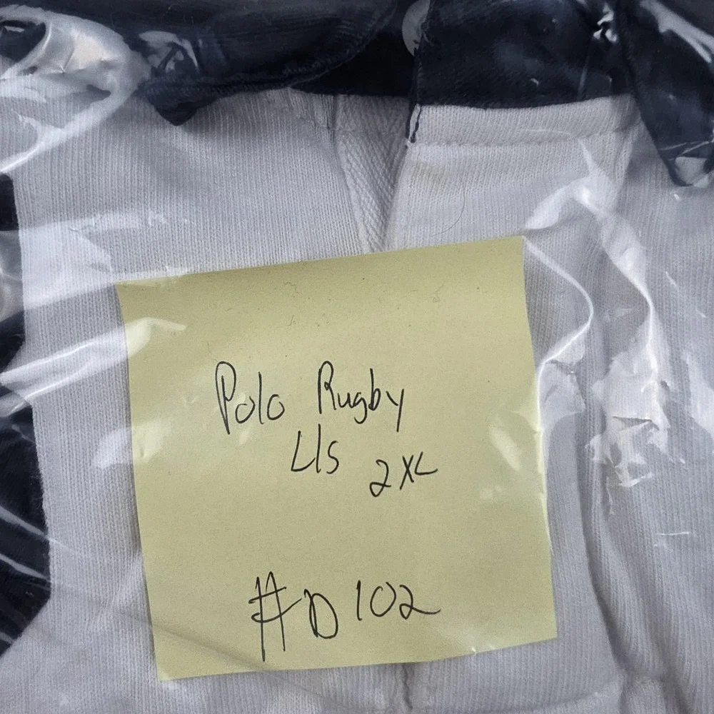 Polo By Ralph Lauren Polo Shirt Mens 2XL Multicolor Custom Fit Rugby Graphic 3